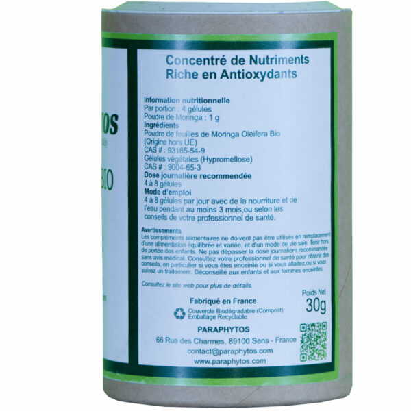Moringa Bio Gélules Végétales – Image 2