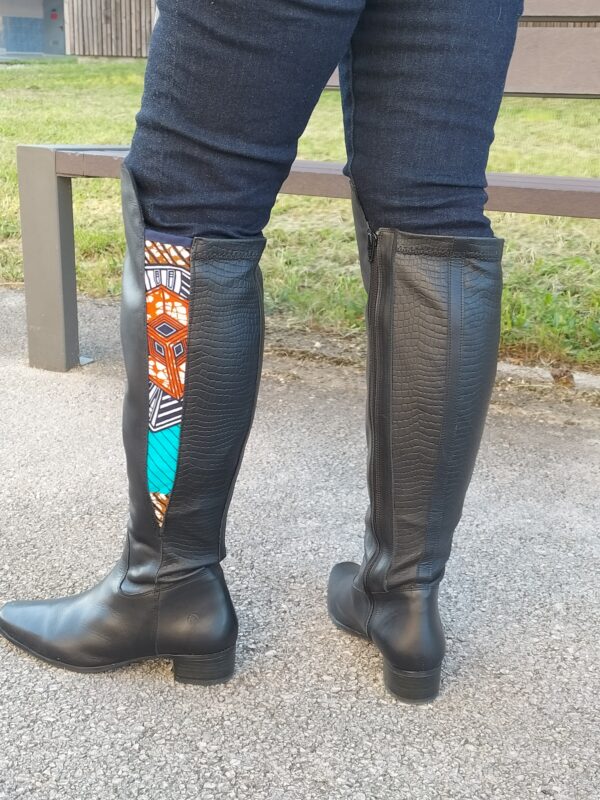 Bottes cavalières noires customisées pointure 40 – Image 2