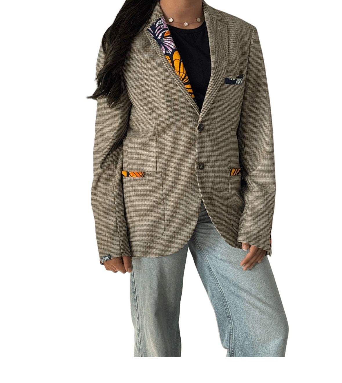 Blazer unisexe customisé pièce unique / taille 52