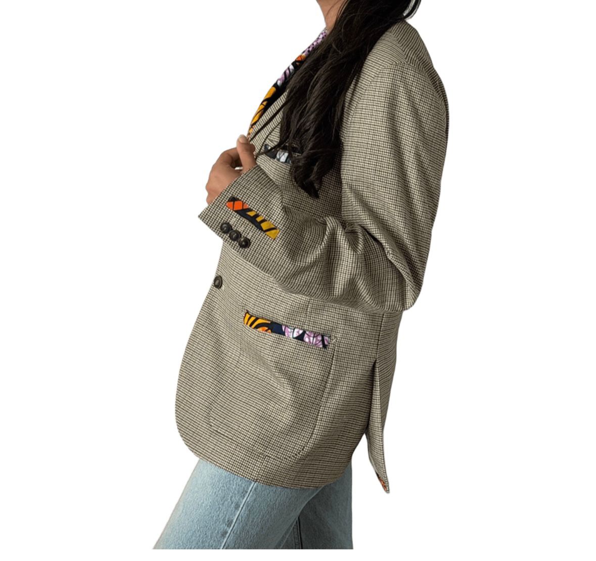 Blazer unisexe customisé pièce unique / taille 52 – Image 2