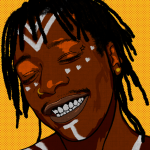 Wiz Khalifa portrait A3
