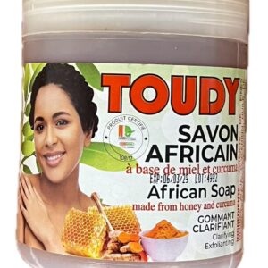 Savon Gommant Noir Curcuma – Éclat et douceur pour votre peau