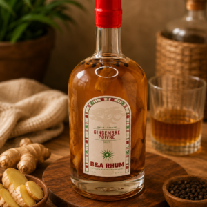 Rhum arrangé gingembre poivre - Voyage sensoriel garanti